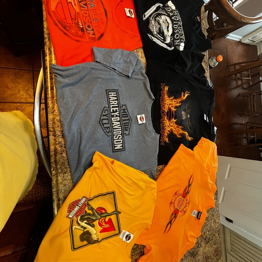 Harley-Davidson Graphic T-Shirt Set - Vibrant Colors